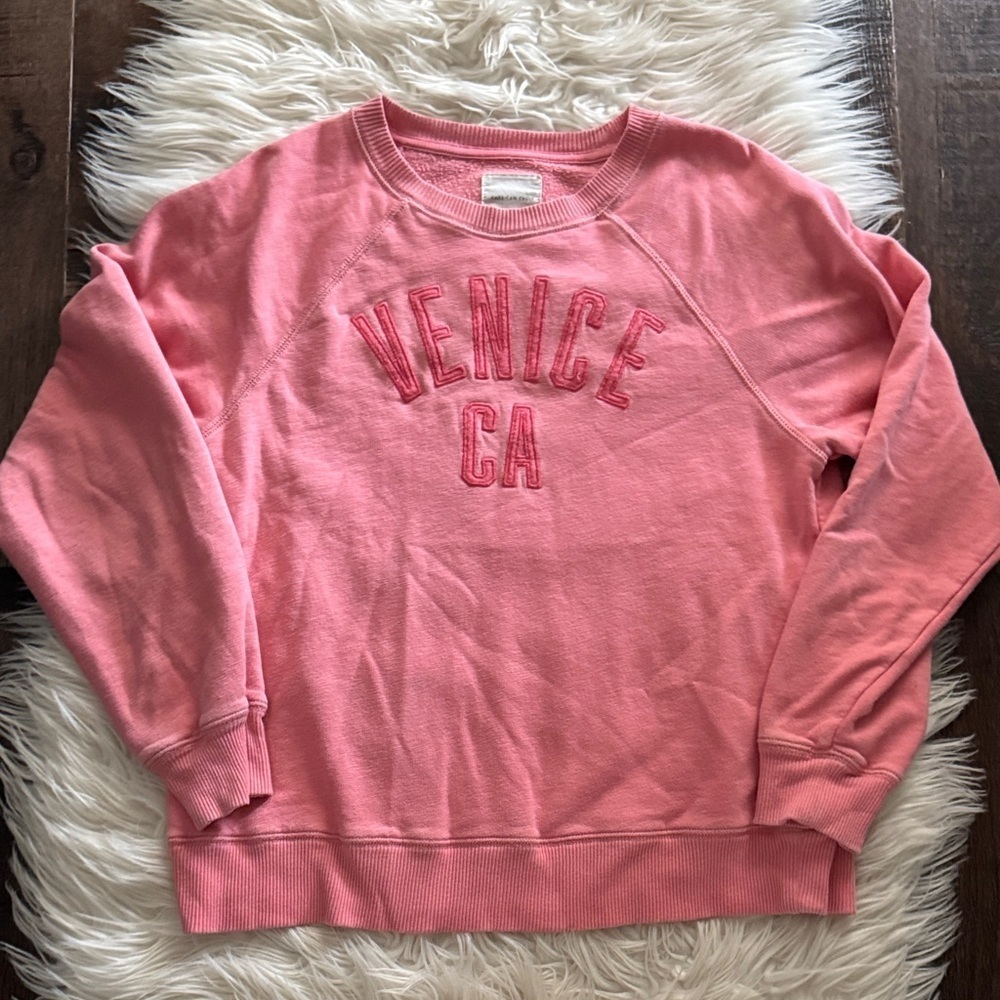 Venice CA American Eagle Pink Sweater